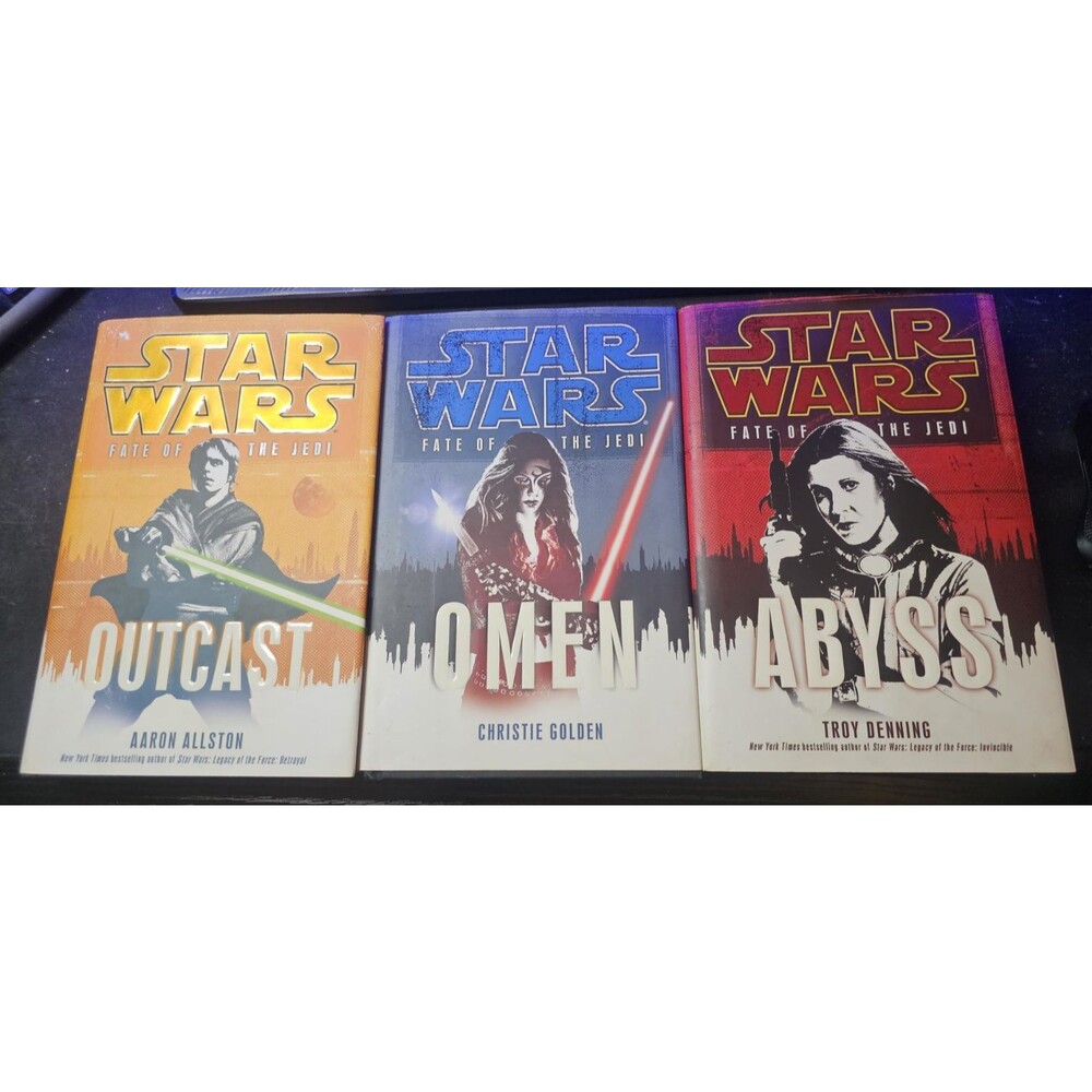 Star Wars Fate of the Jedi Omen, Outcast & Abyss Hardback Books